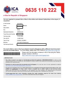 VISA SINGAPOUR POUR MAROCAINS