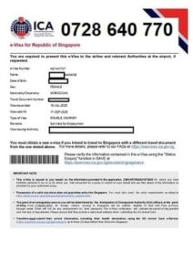 singapour visa maroc